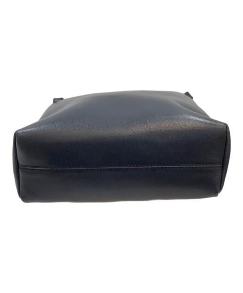 MOTHERHOUSE（マザーハウス）MOTHERHOUSE (マザーハウス) レザーハンドバッグ ネイビーの古着・服飾アイテム