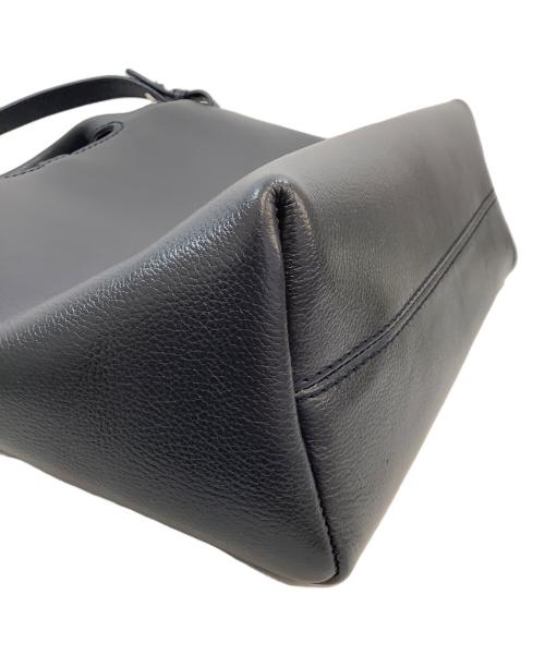 MOTHERHOUSE（マザーハウス）MOTHERHOUSE (マザーハウス) レザーハンドバッグ ネイビーの古着・服飾アイテム