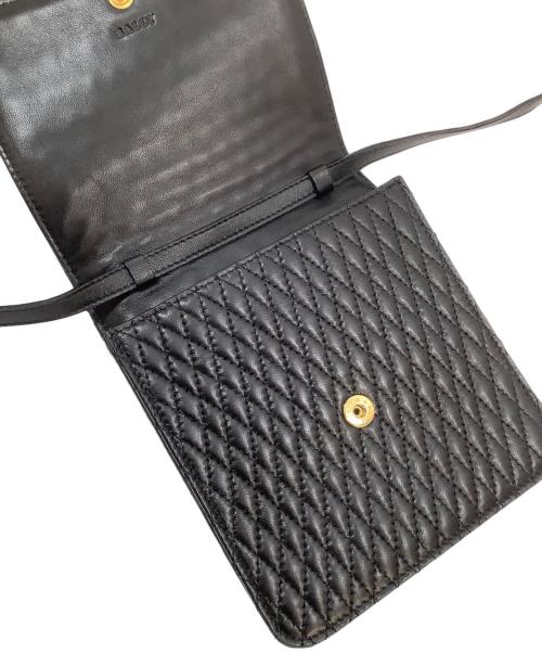 BALLY（バリー）BALLY (バリー) キルティングショルダーバッグ ブラックの古着・服飾アイテム