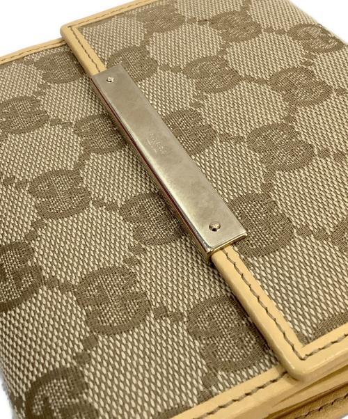 GUCCI（グッチ）GUCCI (グッチ) 2つ折り財布 ベージュの古着・服飾アイテム