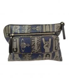 Vivienne Westwood（ヴィヴィアンウエストウッド）の古着「セカンドバッグ」｜ブラック×ネイビー