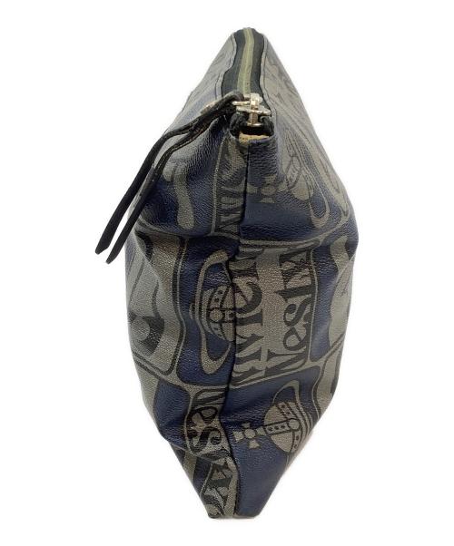 Vivienne Westwood（ヴィヴィアンウエストウッド）Vivienne Westwood (ヴィヴィアンウエストウッド) セカンドバッグ ブラック×ネイビーの古着・服飾アイテム