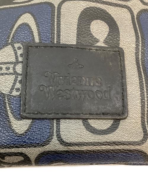 Vivienne Westwood（ヴィヴィアンウエストウッド）Vivienne Westwood (ヴィヴィアンウエストウッド) セカンドバッグ ブラック×ネイビーの古着・服飾アイテム
