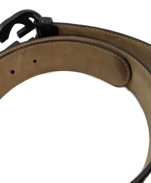 GUCCI（グッチ）GUCCI (グッチ) レザーベルト ブラックの古着・服飾アイテム