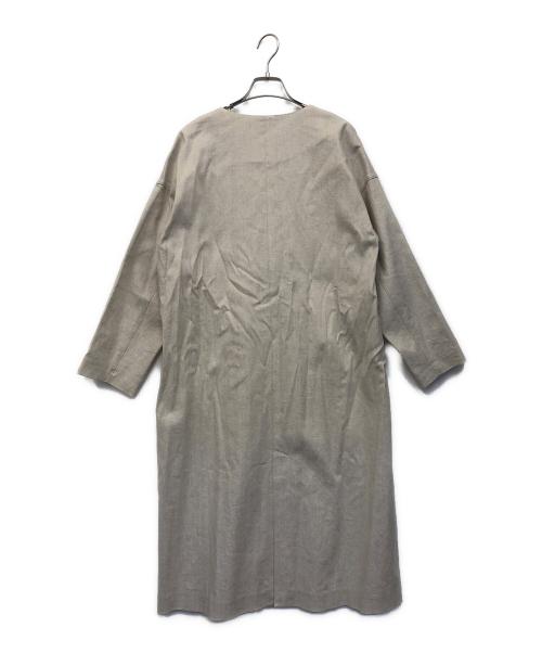 VERMEIL par iena（ヴェルメイユ パー イエナ）VERMEIL par iena (ヴェルメイユ パー イエナ) 2019SS リネンノーカラーコート ベージュ サイズ:Fの古着・服飾アイテム