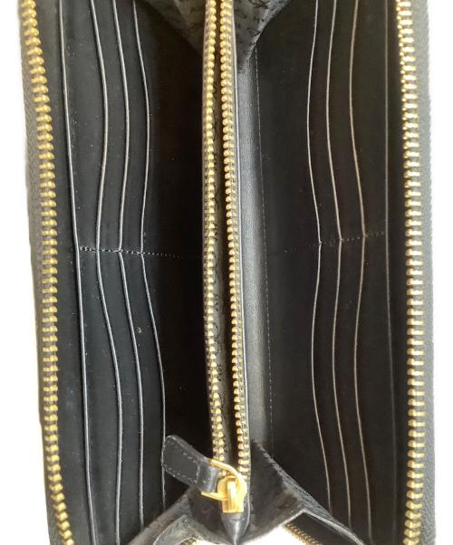 ANYA HINDMARCH（アニヤ・ハインドマーチ）ANYA HINDMARCH (アニヤ・ハインドマーチ) 長財布 ブラックの古着・服飾アイテム