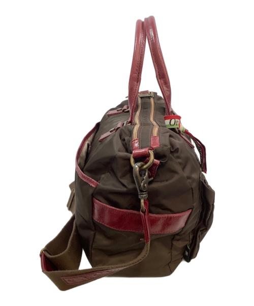 Orobianco（オロビアンコ）Orobianco (オロビアンコ) 2WAYバッグ ブラウン×レッドの古着・服飾アイテム