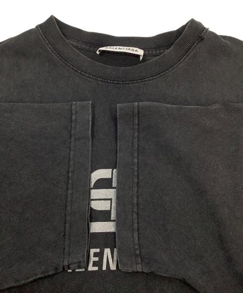 BALENCIAGA（バレンシアガ）BALENCIAGA (バレンシアガ) 半袖カットソー ブラック サイズ:Xの古着・服飾アイテム