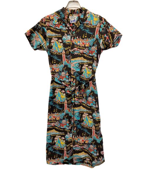 BEAMS（ビームス）BEAMS (ビームス) Sun Surf (サンサーフ) 半袖ワンピース ブラック サイズ:Freeの古着・服飾アイテム
