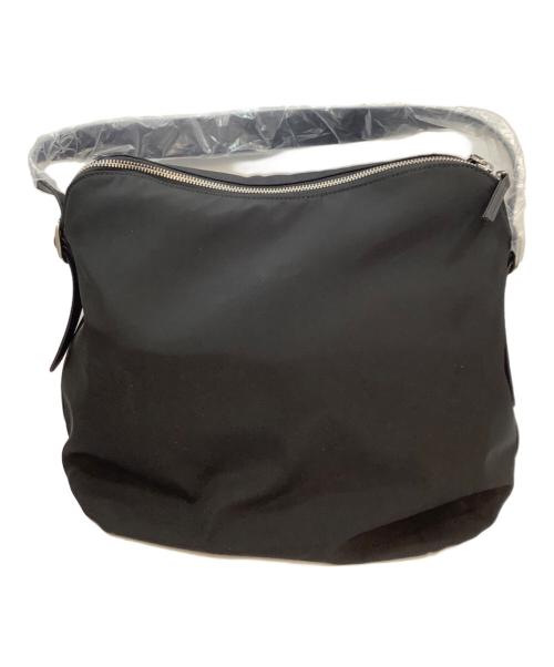 crewre（クルー）crewre (クルー) ナイロンレザーショルダーバッグ ブラックの古着・服飾アイテム