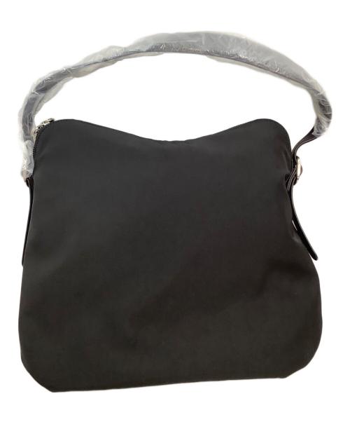 crewre（クルー）crewre (クルー) ナイロンレザーショルダーバッグ ブラックの古着・服飾アイテム