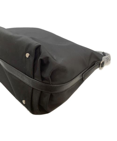 crewre（クルー）crewre (クルー) ナイロンレザーショルダーバッグ ブラックの古着・服飾アイテム