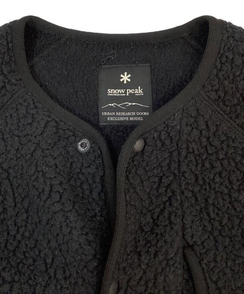 Snow peak（スノーピーク）Snow peak (スノーピーク) URBAN RESEARCH (アーバンリサーチ) フリースジャケット ブラック サイズ:記載なしの古着・服飾アイテム