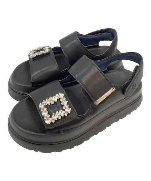 MACKINTOSH PHILOSOPHY（マッキントッシュ フィロソフィー）MACKINTOSH PHILOSOPHY (マッキントッシュ フィロソフィー) 厚底サンダル ブラック サイズ:Lの古着・服飾アイテム