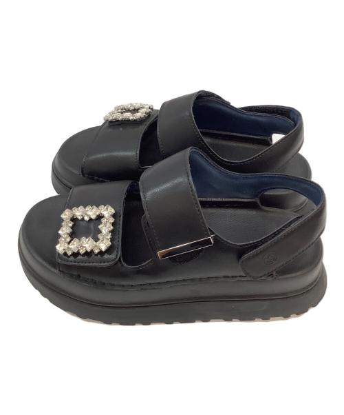 MACKINTOSH PHILOSOPHY（マッキントッシュ フィロソフィー）MACKINTOSH PHILOSOPHY (マッキントッシュ フィロソフィー) 厚底サンダル ブラック サイズ:Lの古着・服飾アイテム