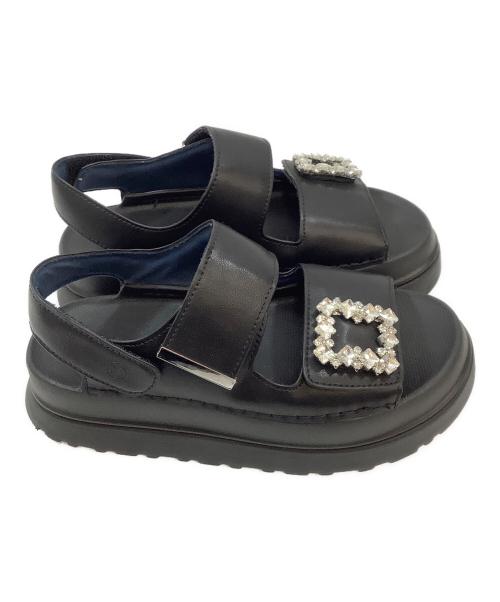 MACKINTOSH PHILOSOPHY（マッキントッシュ フィロソフィー）MACKINTOSH PHILOSOPHY (マッキントッシュ フィロソフィー) 厚底サンダル ブラック サイズ:Lの古着・服飾アイテム