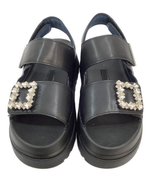 MACKINTOSH PHILOSOPHY（マッキントッシュ フィロソフィー）MACKINTOSH PHILOSOPHY (マッキントッシュ フィロソフィー) 厚底サンダル ブラック サイズ:Lの古着・服飾アイテム