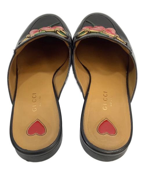 GUCCI（グッチ）GUCCI (グッチ) ミュール ブラック サイズ:38の古着・服飾アイテム