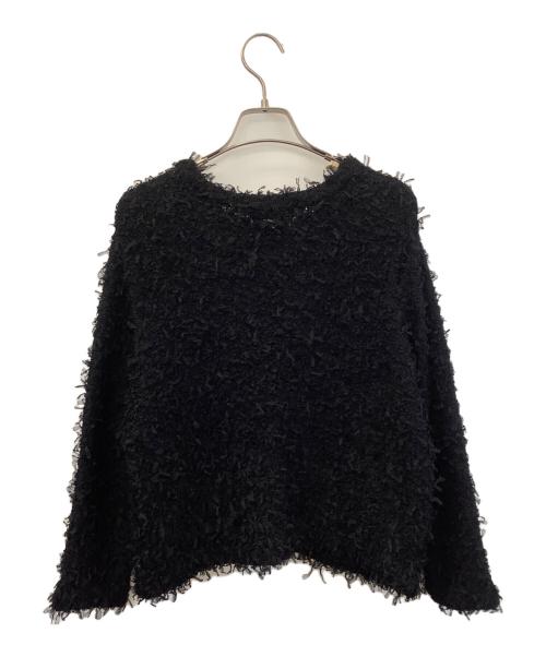 TORRAZZO DONNA（トラッゾドンナ）TORRAZZO DONNA (トラッゾドンナ) ファンシーヤーンコンパクトジャケット ブラック サイズ:Freeの古着・服飾アイテム