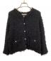 TORRAZZO DONNA（トラッゾドンナ）の古着「ファンシーヤーンコンパクトジャケット」｜ブラック