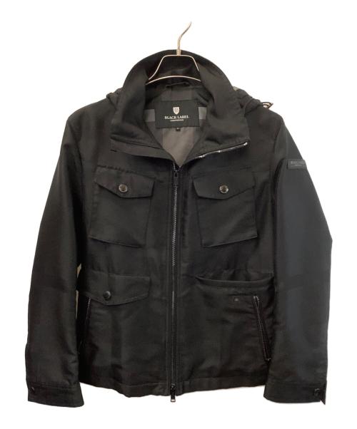 BLACK LABEL CRESTBRIDGE（ブラックレーベル クレストブリッジ）BLACK LABEL CRESTBRIDGE (ブラックレーベル クレストブリッジ) フーデッドジャケット ブラック サイズ:Mの古着・服飾アイテム