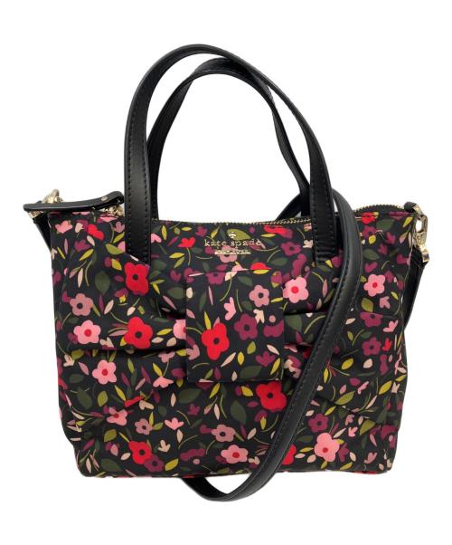 Kate Spade（ケイトスペード）Kate Spade (ケイトスペード) 2WAYショルダーバッグ ブラック×ピンクの古着・服飾アイテム