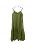 CLANE (クラネ) キャミソールワンピース グリーン サイズ:SIZE 1：8000円