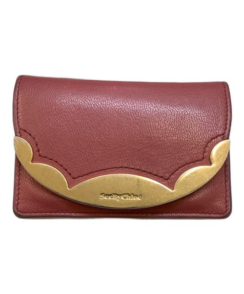 SEE BY CHLOE（シーバイクロエ）SEE BY CHLOE (シーバイクロエ) 2つ折り財布 ピンクの古着・服飾アイテム