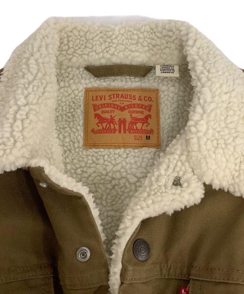 LEVI'S（リーバイス）LEVI'S (リーバイス) ボアデニムジャケット カーキ サイズ:Mの古着・服飾アイテム