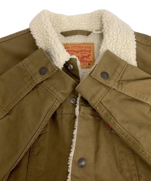 LEVI'S（リーバイス）LEVI'S (リーバイス) ボアデニムジャケット カーキ サイズ:Mの古着・服飾アイテム