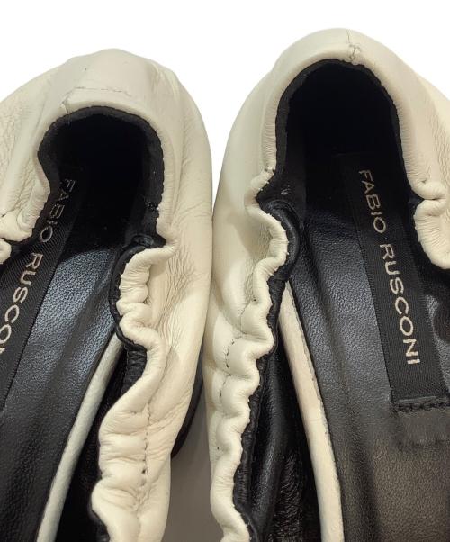 FABIO RUSCONI（ファビオルスコーニ）FABIO RUSCONI (ファビオルスコーニ) ヒールパンプス ホワイト サイズ:23.5cmの古着・服飾アイテム