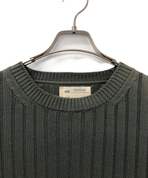 77circa（ナナナナサーカ）77circa (ナナナナサーカ) 厚手ニット オリーブ サイズ:Fの古着・服飾アイテム