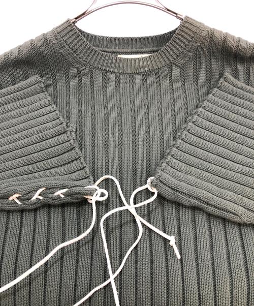 77circa（ナナナナサーカ）77circa (ナナナナサーカ) 厚手ニット オリーブ サイズ:Fの古着・服飾アイテム