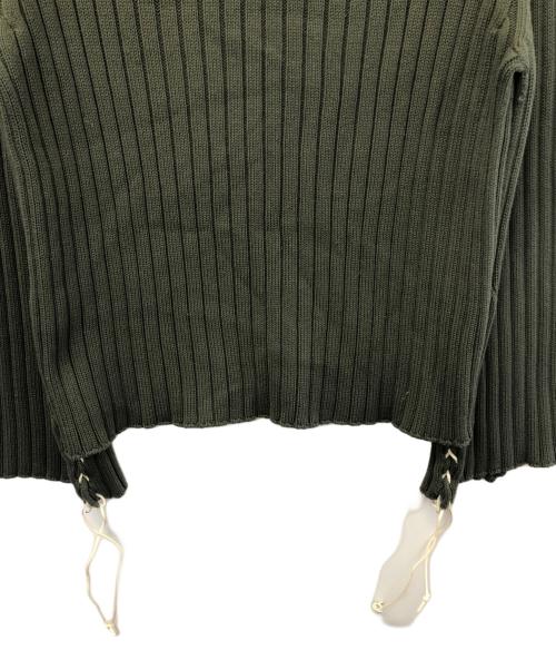 77circa（ナナナナサーカ）77circa (ナナナナサーカ) 厚手ニット オリーブ サイズ:Fの古着・服飾アイテム