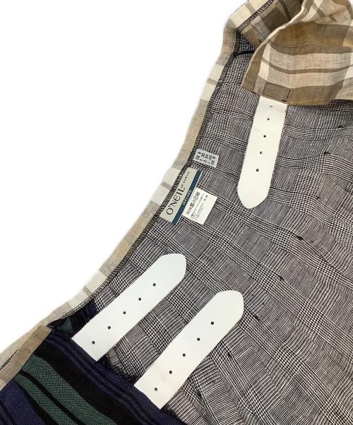 O'NEIL OF DUBLIN（オニールオブダブリン）O'NEIL OF DUBLIN (オニールオブダブリン) ミディスカート グリーン×ベージュ サイズ:6の古着・服飾アイテム