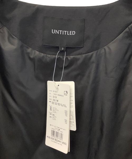 UNTITLED（アンタイトル）UNTITLED (アンタイトル) ナイロンタフタダウン ブラック サイズ:SIZE 2 未使用品の古着・服飾アイテム