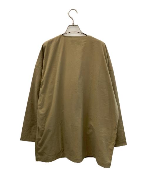 MUYA（ムヤ）MUYA (ムヤ) ノーカラージャケット ベージュ サイズ:4の古着・服飾アイテム