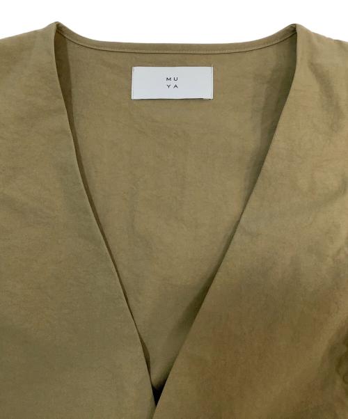 MUYA（ムヤ）MUYA (ムヤ) ノーカラージャケット ベージュ サイズ:4の古着・服飾アイテム
