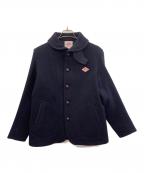 DANTONダントン）の古着「丸襟ウールモッサジャケット」｜ネイビー