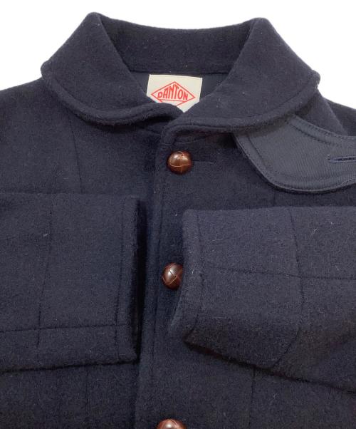 DANTON（ダントン）DANTON (ダントン) 丸襟ウールモッサジャケット ネイビー サイズ:40の古着・服飾アイテム