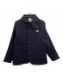 DANTON（ダントン）の古着「丸襟ウールモッサジャケット」｜ネイビー