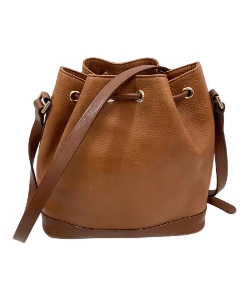 Burberry's（バーバリー）Burberry's (バーバリーズ) 巾着ショルダーバッグ ブラウンの古着・服飾アイテム