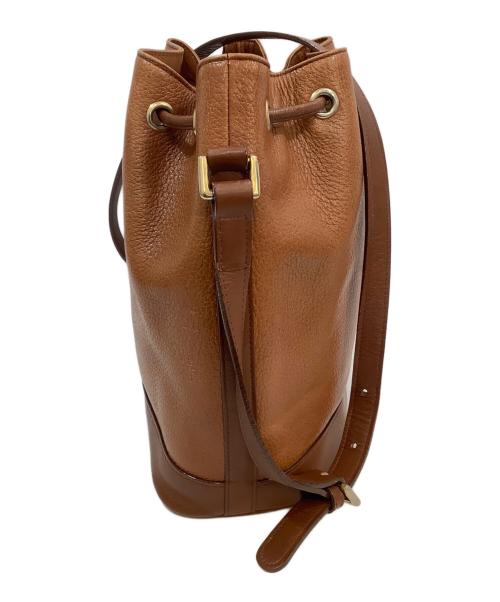 Burberry's（バーバリー）Burberry's (バーバリーズ) 巾着ショルダーバッグ ブラウンの古着・服飾アイテム