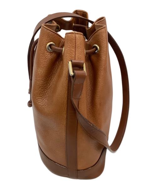 Burberry's（バーバリー）Burberry's (バーバリーズ) 巾着ショルダーバッグ ブラウンの古着・服飾アイテム