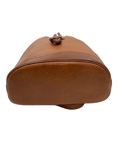 Burberry's（バーバリー）Burberry's (バーバリーズ) 巾着ショルダーバッグ ブラウンの古着・服飾アイテム