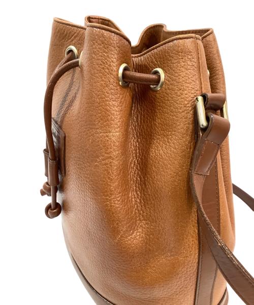 Burberry's（バーバリー）Burberry's (バーバリーズ) 巾着ショルダーバッグ ブラウンの古着・服飾アイテム