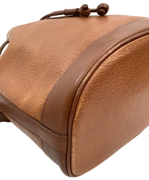 Burberry's（バーバリー）Burberry's (バーバリーズ) 巾着ショルダーバッグ ブラウンの古着・服飾アイテム