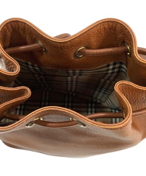 Burberry's（バーバリー）Burberry's (バーバリーズ) 巾着ショルダーバッグ ブラウンの古着・服飾アイテム