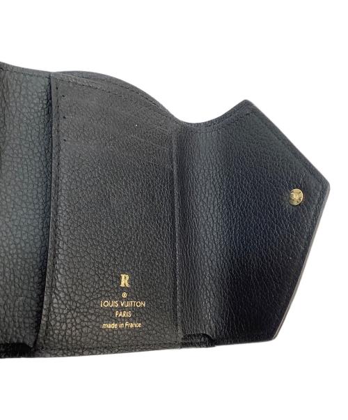 LOUIS VUITTON（ルイ ヴィトン）LOUIS VUITTON (ルイ ヴィトン) ポルトフォイユ・ヴィクトリーヌ モノグラムアンプラント ブラックの古着・服飾アイテム
