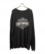 HARLEY-DAVIDSONハーレーダビッドソン）の古着「長袖カットソー」｜ブラック